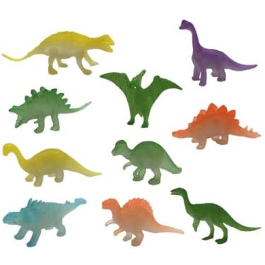 Imagem de Dinossauro Brinquedo Kit 10 Peças Mini Dino Brilha No Escuro T Rex Jurassic Criança Presente dia das Crianças - TYDA