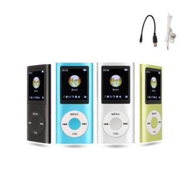 Imagem de Leitor de música MP3 Gugxiom Slim, tela LCD de 1,8", 64 GB, verde