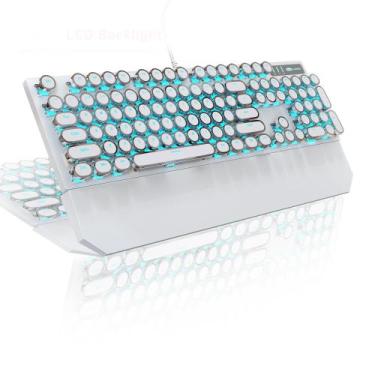 Imagem de Teclado mecânico para jogos MageGee Typewriter Retro Style
