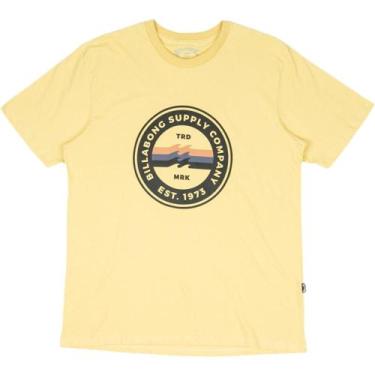 Imagem de Camiseta Billabong Walled Iv Wt23 Masculina Amarelo