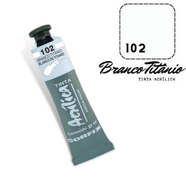 Imagem de Tinta Acrílica 37ml 102 Branco Titanio Corfix