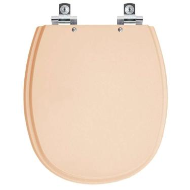 Imagem de Assento Sanitário Com Fechamento Lento Aspen Rosa Floral Para Vaso Deca