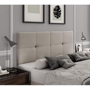 Imagem de Cabeceira Casal 140cm x 55cm para Parede Suspensa Cama Box(Areia)
