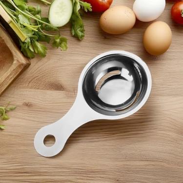 Imagem de Separador profissional de ovos de aço inoxidável 304, separador profissional de clara de ovo e gema para assar e cozinhar na cozinha, separadores de ovos com pedágio