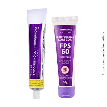 Imagem de Kit Clareador de Melasma com Ácido Retinóico e Protetor Solar Cor Nude - Original