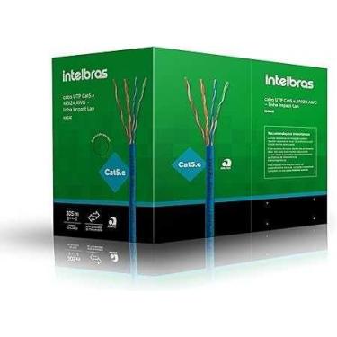 Imagem de Cabo UTP Cat6 4P Azul IG6CAZ 1m - Intelbras