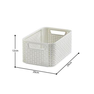 Imagem de Cesto Organizador 6 Litros Style Curver Branco Keter