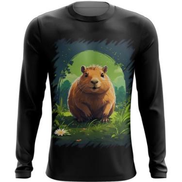 Imagem de Camiseta Manga Longa Capivara do Bem Animalzinho 4 - Kasubeck Store®, 