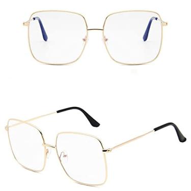 Imagem de Fashion Square Sunglasses Woman Ladies Sunglasses Male Female Vintage Big Frame Alloy Colorful Ocean Mirror,12,China