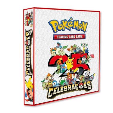 Imagem de Álbum Pasta Fichário Pokemon Celebração 25 anos Capa Dura Reforçado para Colecionar Cards ou Cartas
