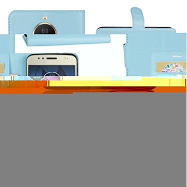 Imagem de Capa para Moto G5S Plus, carteira flip de couro PU premium com compartimento para cartão, suporte e fecho magnético [capa interna de TPU à prova de choque] Compatível com Moto G5S PLUS