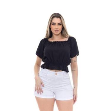Imagem de Blusa Feminina Ciganinha Ombro a Ombro Premium Tendência-Feminino