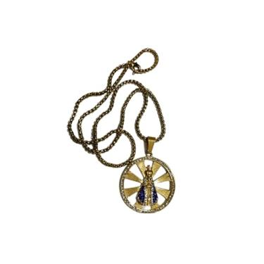 Imagem de Corrente com pingente Nossa Senhora Aparecida (Dourado)