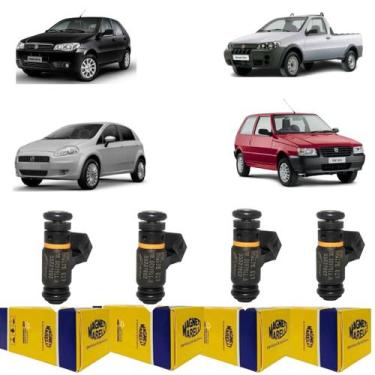 Imagem de 4 Bico Injetor Palio Uno Punto Strada 1.4 2009 a 2013 IPE017 - Magneti