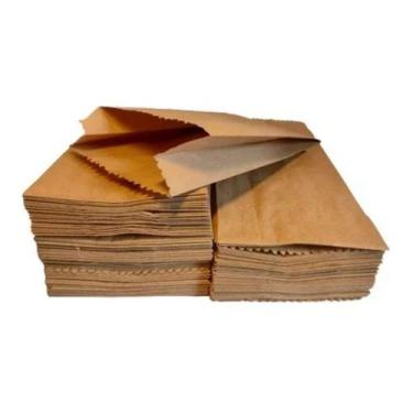Imagem de Saco de papel kraft 2 kg p/ paes salgados liso c/ 1000 un - E A COSTA 