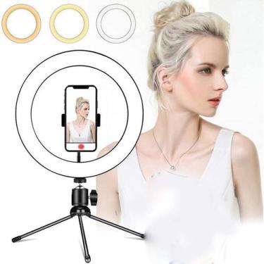 Imagem de Iluminador Ring Light 8 Polegadas 20Cm Usb Led 5500K Apoio - Bc Bora C