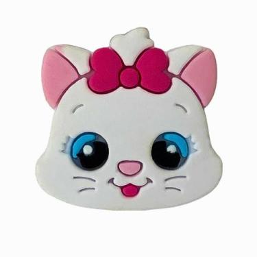 Imagem de Aplique Kit 10 Peças Gatinha Laço Rosa Emborrachado - RAE