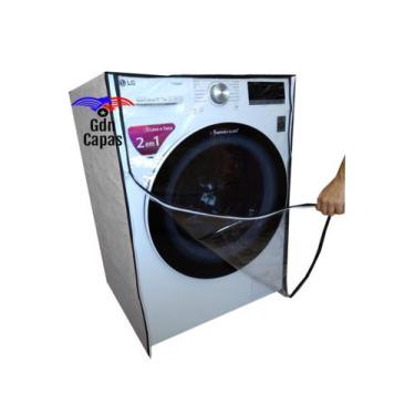 Imagem de Capa Samsung Lava E Seca 11kg Eco Bubble Wd11m44530s frente transparen