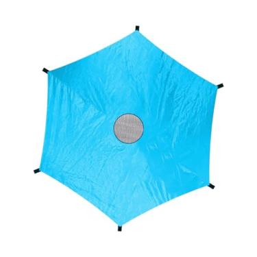 Imagem de kowaku Trampoline Shade Tampa apenas Proteção do Trampolim Sol para 6 pólos à prova de chopes azuis do trampolim azul, 1.83m