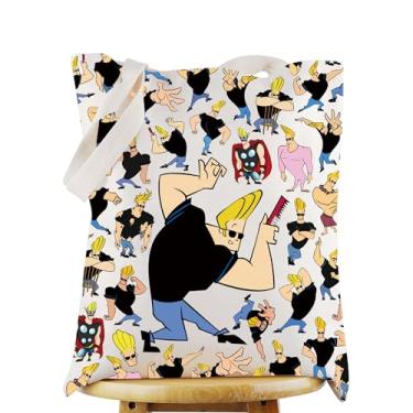 Imagem de WZMPA Johnny Blond Man Bolsa de ombro reutilizável Johnny & Suzy Fans Gift Johnny & Carl & Pops Johnny Merchandise, Blond Man Tg, Large