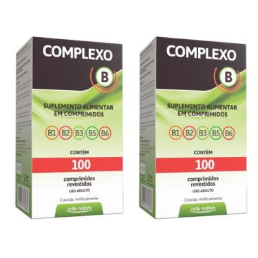 Imagem de Kit 2 Polivitaminico Suplemento De Vitaminas Complexo B, 100 Comprimid