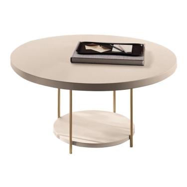 Imagem de Mesa De Centro Sky Redonda Off White Com Tampo Mdf - Hb Móveis Off White