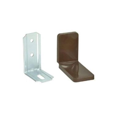 Imagem de Cantoneira Metálica com Capa Plástica Marrom 10 unidades - Criativa