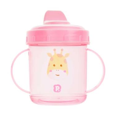 Imagem de Copo Infantil Pimpolho 220ml com Alça Anatômica Bico Rígido (ROSA)