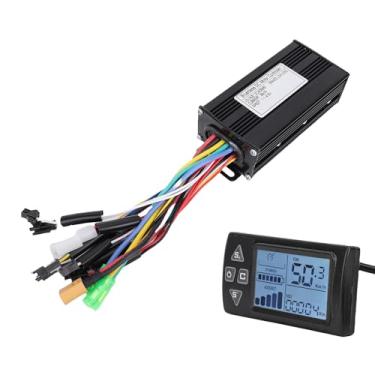 Imagem de Asixxsix Kit de Controlador de Bicicleta Elétrica, Kit de Controlador Sem Pincel de Painel de Tela S861 LCD, Medidor de Exibição LCD Sem Escova de 3 Modo, Controlador de Velocidade,
