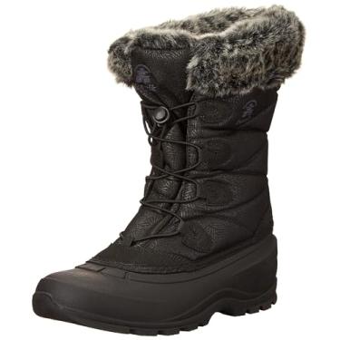 Imagem de Kamik Botas femininas de inverno Momentum 3 isoladas, vermelho tijolo, Preto, 41