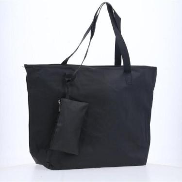 Imagem de Bolsa de Silicone Feminina com Carteira de Mão - BAUARTE, Preto