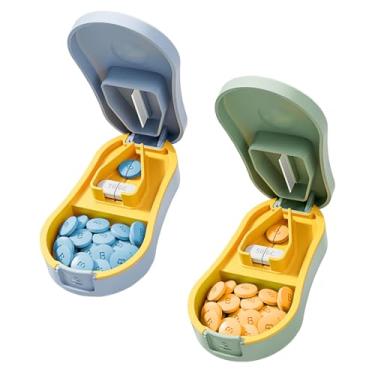 Imagem de Cortador de comprimidos para comprimidos pequenos e pequenos – Cortador de comprimidos profissional para comprimidos pequenos ou grandes | Protetor de lâmina envolvente | Almofada removível