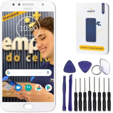 Imagem de Tela Display Lcd Touch Compatível Moto G5s Plus Empório Standard Branco