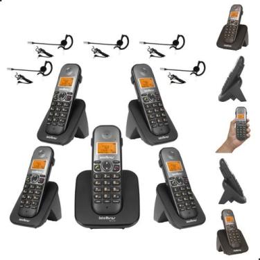 Imagem de Aparelho Telefônico Intelbras Fixo Sem Fio com 4 Ramais Digital Bina V