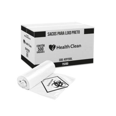 Imagem de Saco para lixo fino hospitalar 200 l (c/500 unds) - health clean