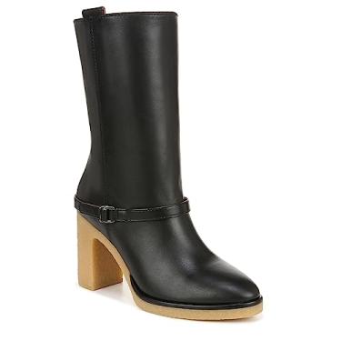 Imagem de Franco Sarto Botas femininas Paxton cano médio salto com sola de goma, Preto liso, 9.5