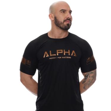Imagem de Camisa Camiseta Masculina para Treino e Musculação ALPHA-Masculino