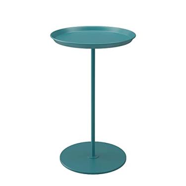 Imagem de Mesa de centro sofá mesa lateral pequena mesa redonda mesa de cabeceira móvel pequena mesa de centro sala de estar mesa lateral mesas centrais (L)