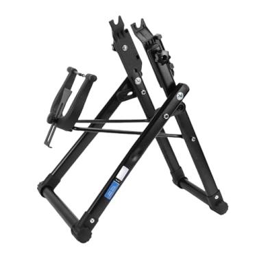Imagem de SPYMINNPOO Suporte para Alinhamento de Rodas, Aço de Alto Carbono e Plástico ABS, Fácil Operação e Dobrável, para Bicicletas de Montanha e Estrada de 16 a 29 Polegadas