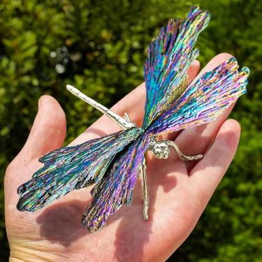 Imagem de Estátua de libélula RJINGSHI Turmalina galvanizada natural