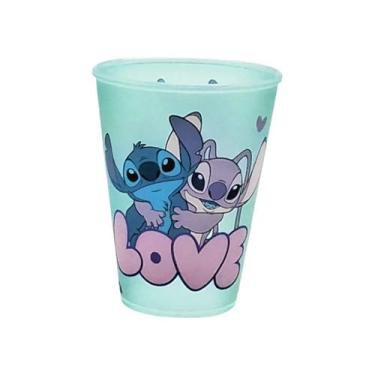 Imagem de Copo Infantil Stitch de Plástico Base de Ovo de Pascoa Original Plasut