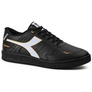 Imagem de Tênis Casual Unissex Diadora Ceará SC Preto e Branco-Unissex