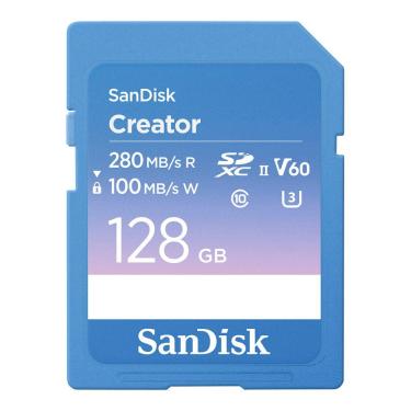 Imagem de Cartão de Memória SD Creator V60 U3 6K UHD SDSDXEP-128G-GNCIS Desempenho Profissional 128GB Sandisk