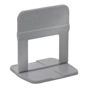 Imagem de Espacador Nivel Piso Porcelanato 3,0mm 50 Peças Cinza Cortag