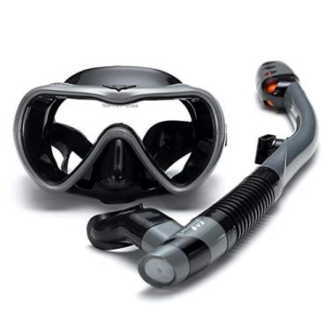 Imagem de Qudai Conjunto de Snorkel à Prova de Fugas Óculos de Snorkeling Anti-embaçante para Natação Óculos com Respiração Fácil Tubo de Snorkel Seco para Snorkeling Natação Mergulho autônomo