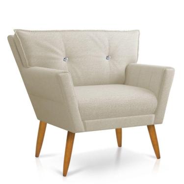 Imagem de Poltrona Anitta Linho Grosso Bege A19