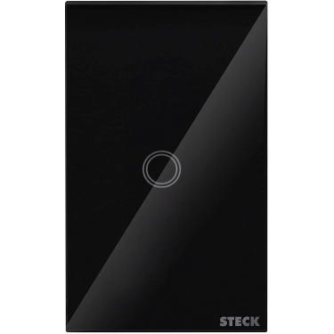 Imagem de Interruptor Touch Wi-Fi Smarteck 4X2 1 Módulo - Steck | Preto Cod. SMCI1PS1