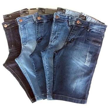 Imagem de Kit 3 Bermuda Jeans Masculina Tradicional (46)