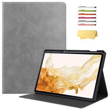 Imagem de UUcovers Capa de 12,4 polegadas para Samsung Galaxy Tab S8 Plus/S8+ 2022/S7 FE 2021/Tab S7 Plus/S7+ 2020 (SM-X800/T730/T970) com suporte para caneta S e [despertar/hibernar automaticamente] Capa