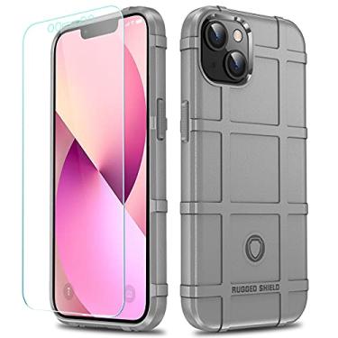 Imagem de LABILUS Capa para iPhone 13, capa protetora tática tática resistente à queda de 2,4 m à prova de quedas compatível com iPhone 13 (6,1 polegadas) - cinza concreto